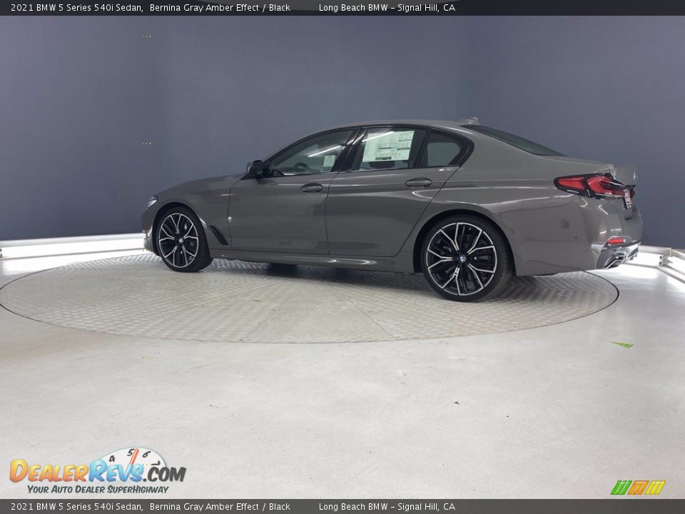 2021 BMW 5 Series 540i Sedan Bernina Gray Amber Effect / Black Photo #10