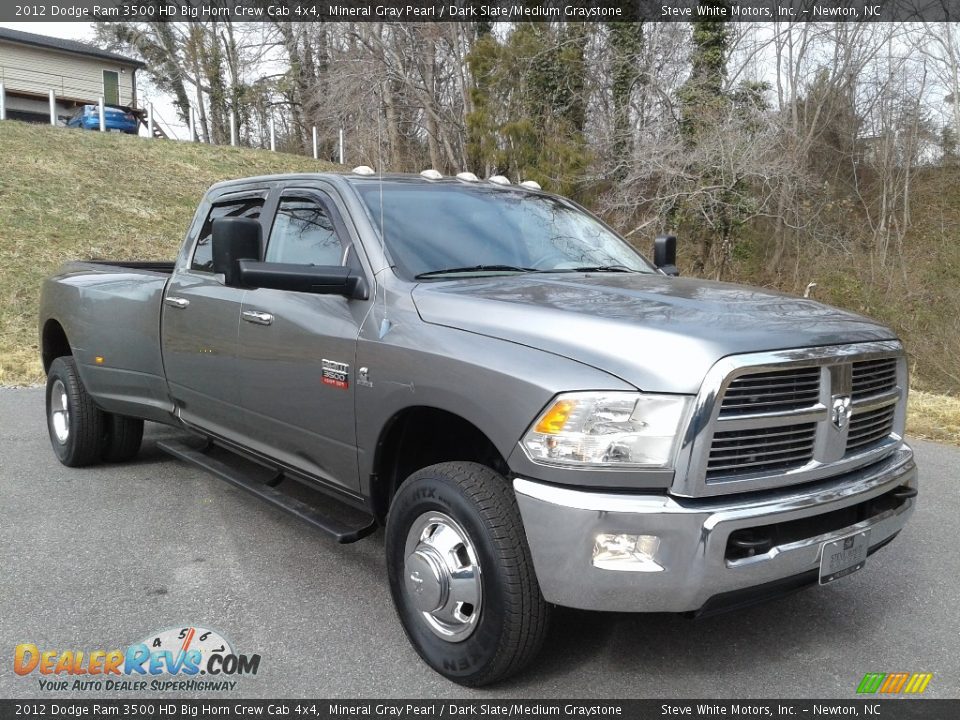 2012 Dodge Ram 3500 HD Big Horn Crew Cab 4x4 Mineral Gray Pearl / Dark Slate/Medium Graystone Photo #4