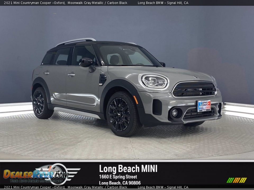 2021 Mini Countryman Cooper -Oxford Moonwalk Gray Metallic / Carbon Black Photo #1