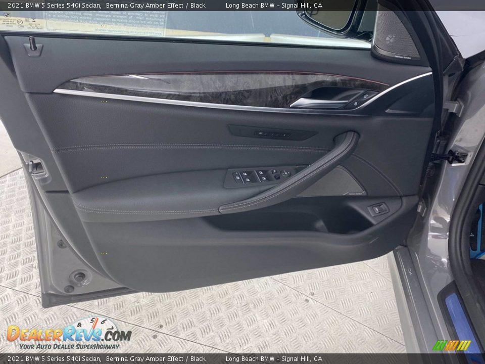 2021 BMW 5 Series 540i Sedan Bernina Gray Amber Effect / Black Photo #15