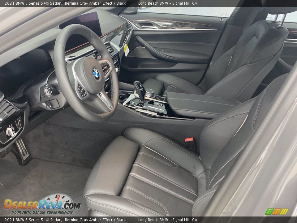 2021 BMW 5 Series 540i Sedan Bernina Gray Amber Effect / Black Photo #16