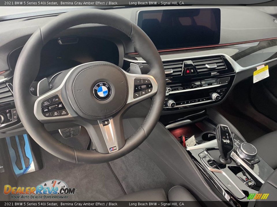 2021 BMW 5 Series 540i Sedan Bernina Gray Amber Effect / Black Photo #17