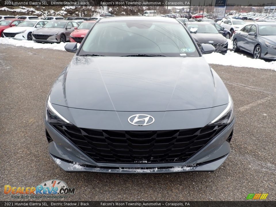 2021 Hyundai Elantra SEL Electric Shadow / Black Photo #4