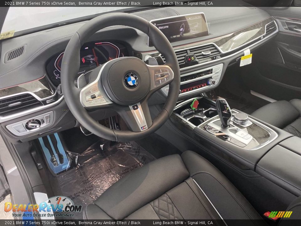 2021 BMW 7 Series 750i xDrive Sedan Bernina Gray Amber Effect / Black Photo #2