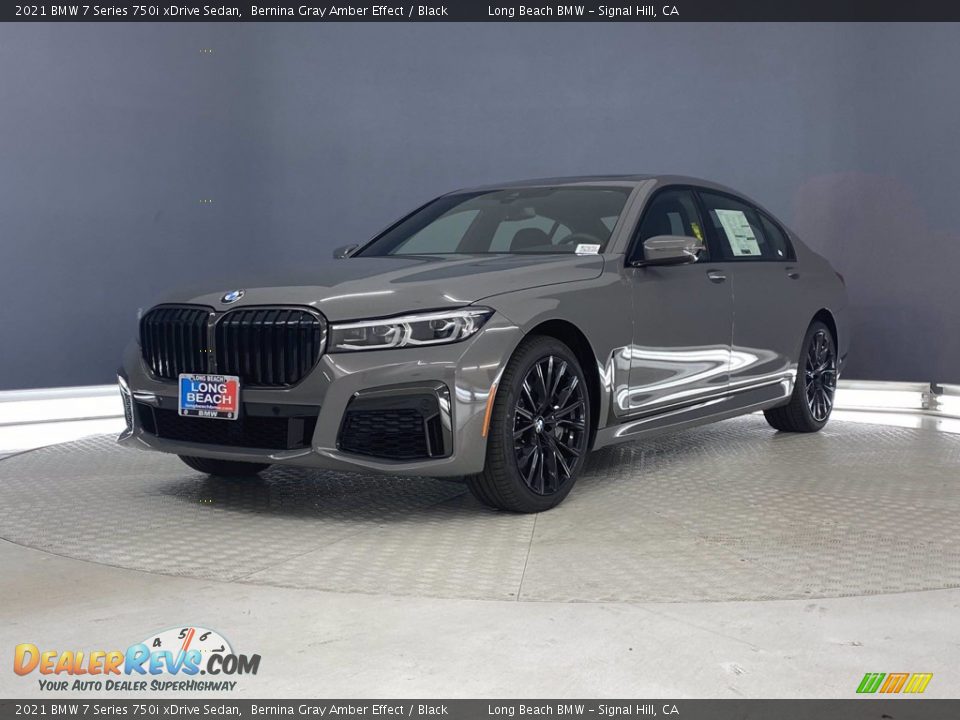 2021 BMW 7 Series 750i xDrive Sedan Bernina Gray Amber Effect / Black Photo #5