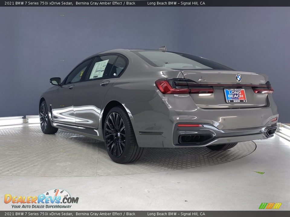 2021 BMW 7 Series 750i xDrive Sedan Bernina Gray Amber Effect / Black Photo #7
