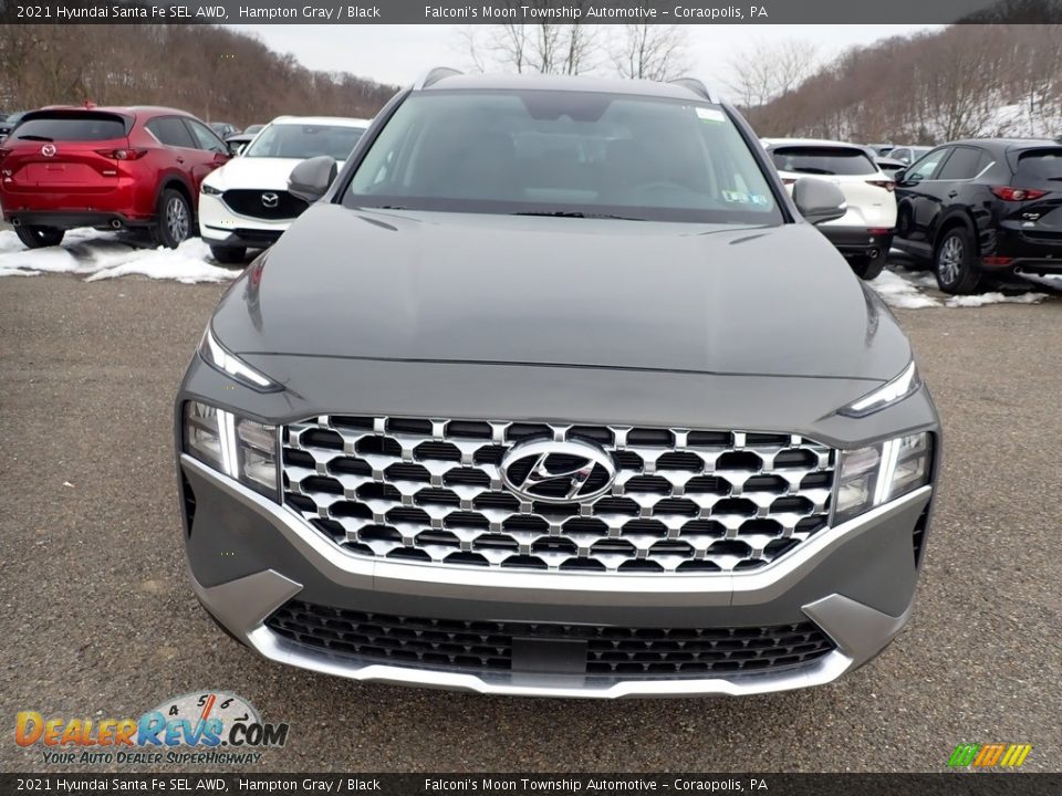 2021 Hyundai Santa Fe SEL AWD Hampton Gray / Black Photo #4