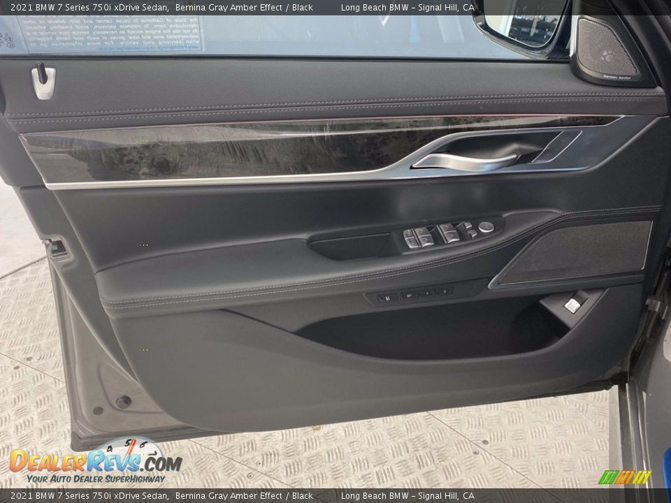 2021 BMW 7 Series 750i xDrive Sedan Bernina Gray Amber Effect / Black Photo #12