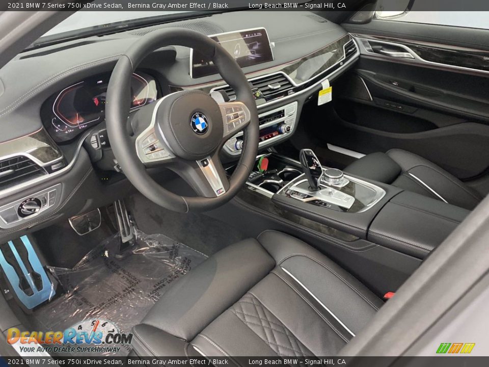 2021 BMW 7 Series 750i xDrive Sedan Bernina Gray Amber Effect / Black Photo #13
