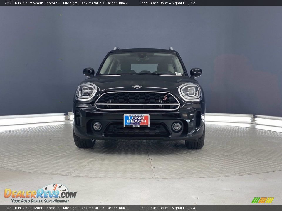 2021 Mini Countryman Cooper S Midnight Black Metallic / Carbon Black Photo #3