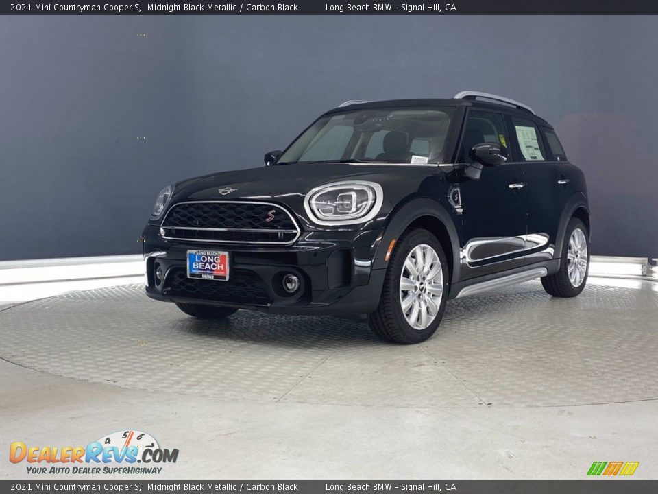 2021 Mini Countryman Cooper S Midnight Black Metallic / Carbon Black Photo #4