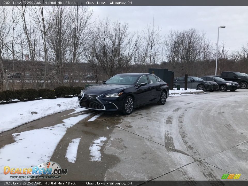 2021 Lexus ES 250 AWD Nightfall Mica / Black Photo #1