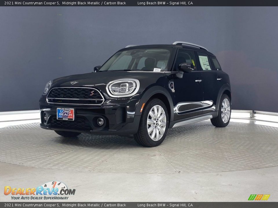 2021 Mini Countryman Cooper S Midnight Black Metallic / Carbon Black Photo #5