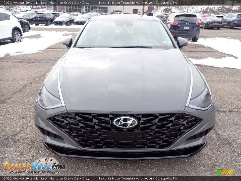 2021 Hyundai Sonata Limited Hampton Gray / Dark Gray Photo #4