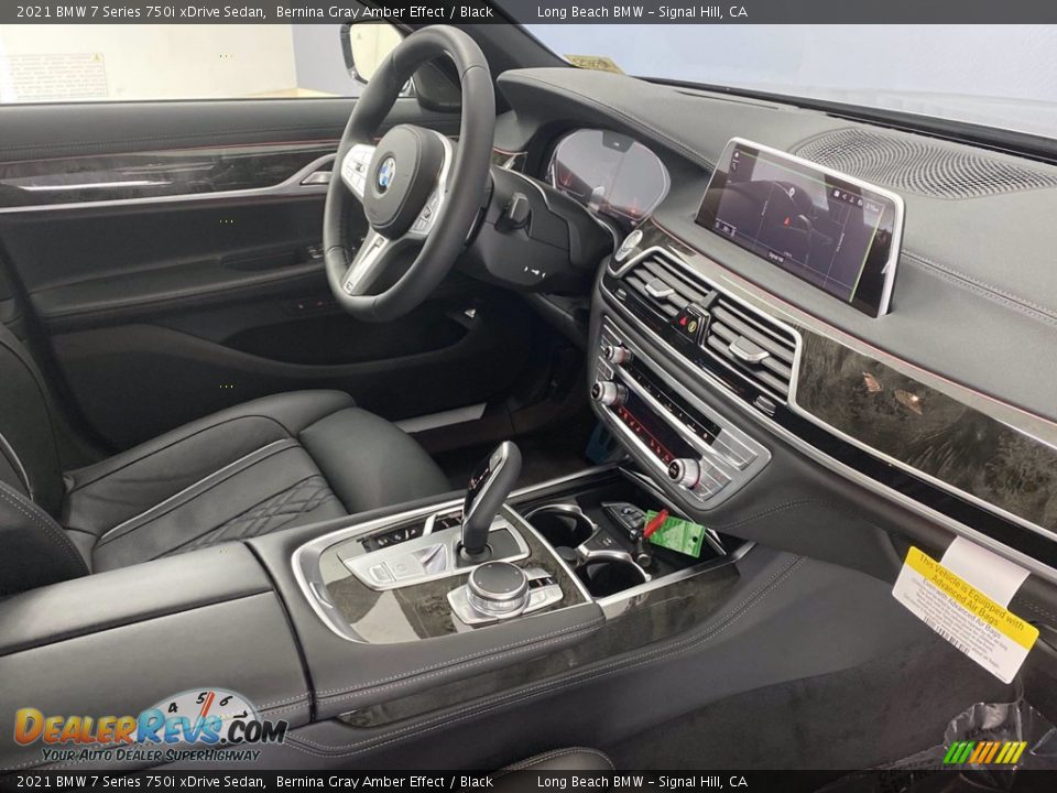 2021 BMW 7 Series 750i xDrive Sedan Bernina Gray Amber Effect / Black Photo #24