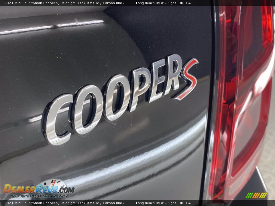 2021 Mini Countryman Cooper S Midnight Black Metallic / Carbon Black Photo #11
