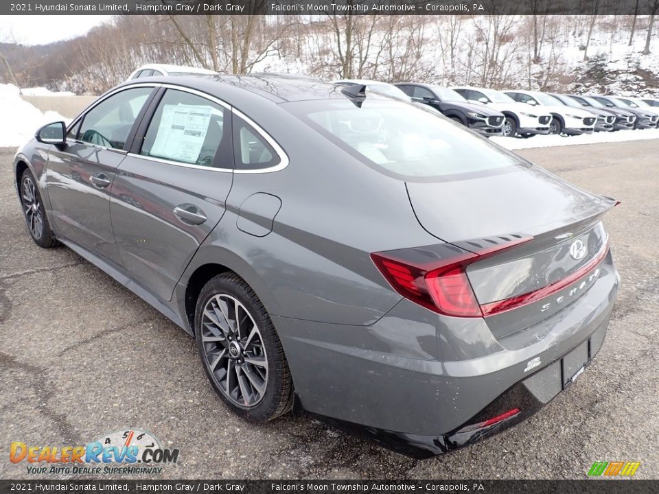 2021 Hyundai Sonata Limited Hampton Gray / Dark Gray Photo #6