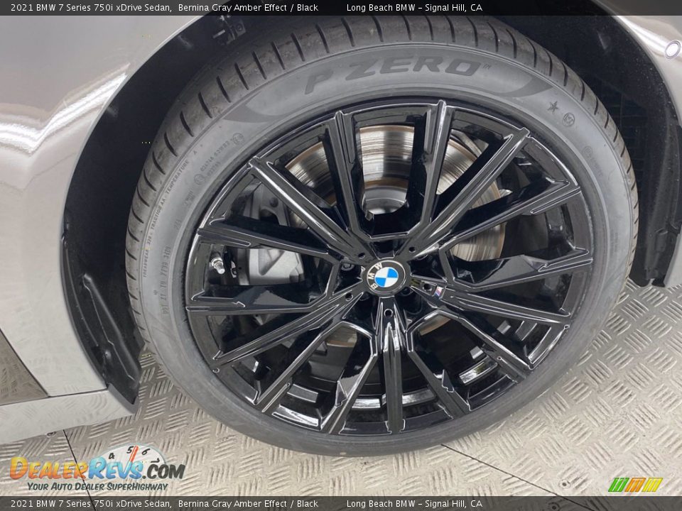2021 BMW 7 Series 750i xDrive Sedan Bernina Gray Amber Effect / Black Photo #25