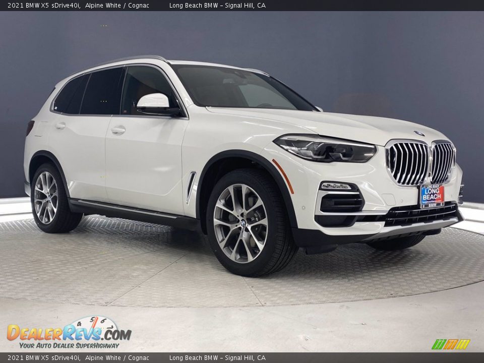 2021 BMW X5 sDrive40i Alpine White / Cognac Photo #1