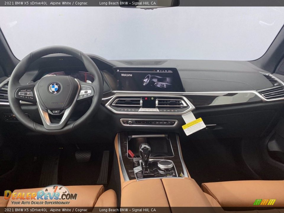 2021 BMW X5 sDrive40i Alpine White / Cognac Photo #2