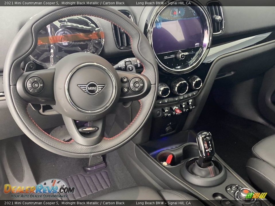 2021 Mini Countryman Cooper S Midnight Black Metallic / Carbon Black Photo #16