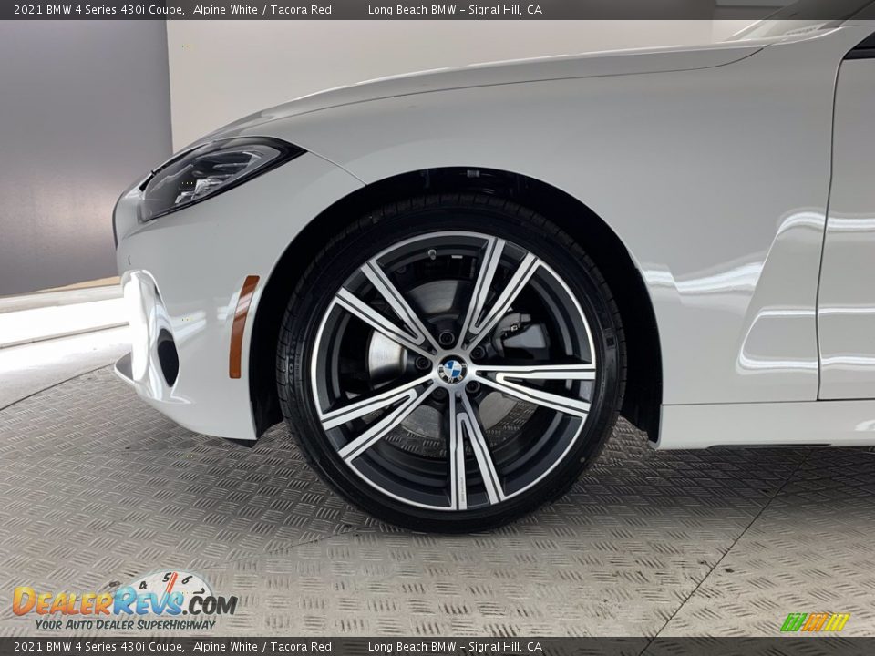2021 BMW 4 Series 430i Coupe Alpine White / Tacora Red Photo #11