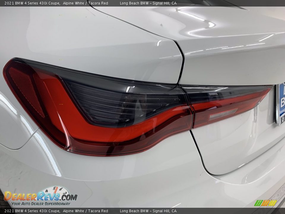 2021 BMW 4 Series 430i Coupe Alpine White / Tacora Red Photo #12