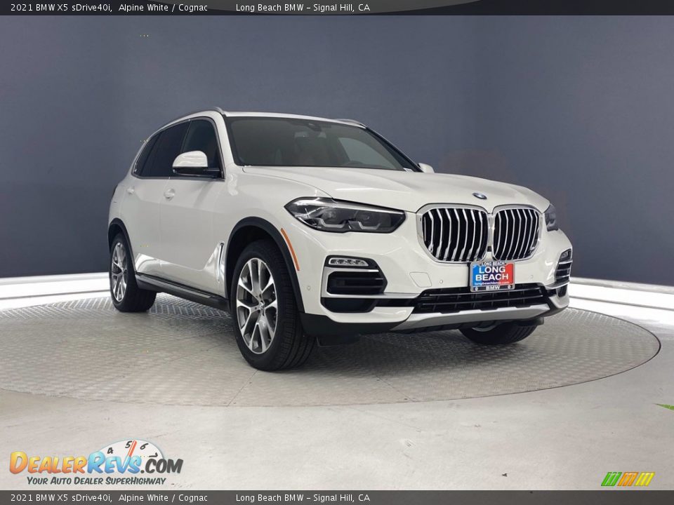 2021 BMW X5 sDrive40i Alpine White / Cognac Photo #5