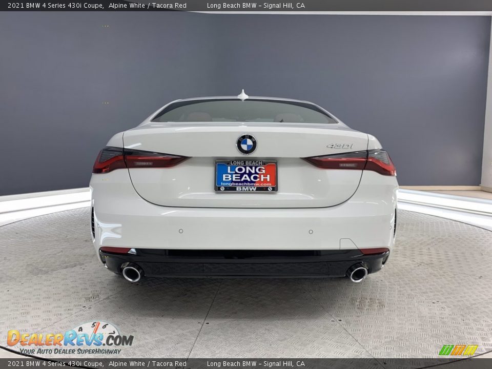 2021 BMW 4 Series 430i Coupe Alpine White / Tacora Red Photo #15