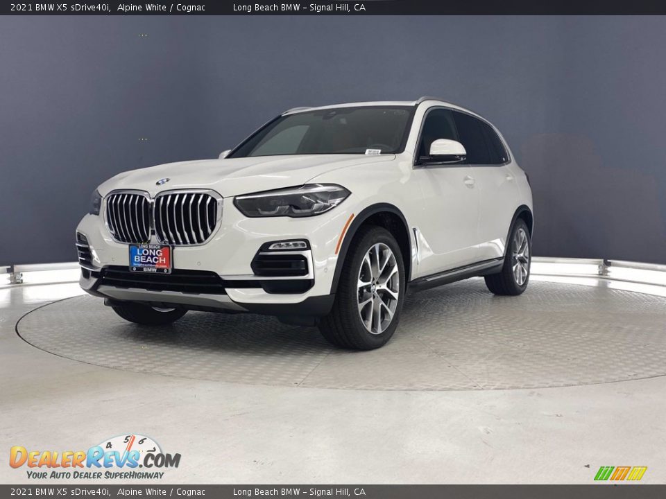 2021 BMW X5 sDrive40i Alpine White / Cognac Photo #7