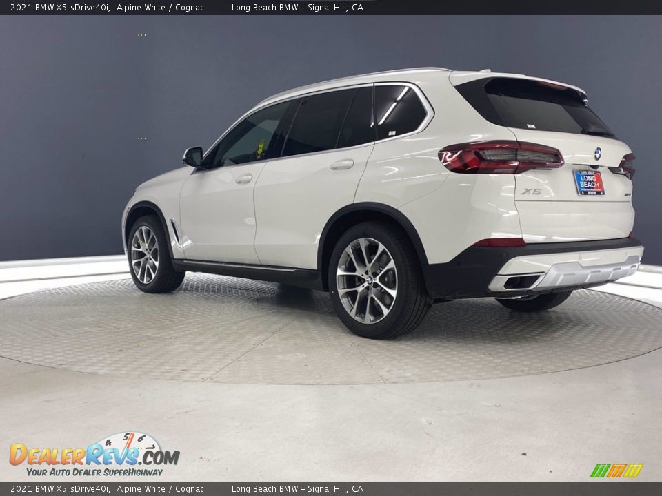 2021 BMW X5 sDrive40i Alpine White / Cognac Photo #10