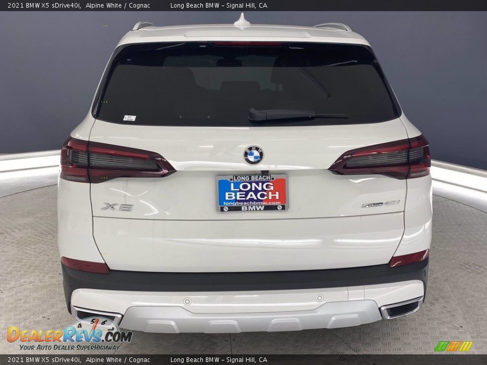 2021 BMW X5 sDrive40i Alpine White / Cognac Photo #11