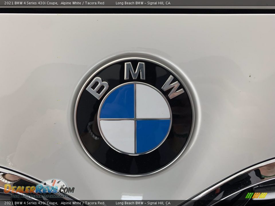 2021 BMW 4 Series 430i Coupe Alpine White / Tacora Red Photo #21