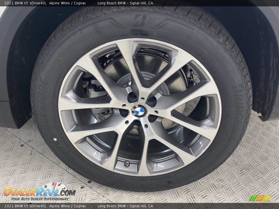 2021 BMW X5 sDrive40i Alpine White / Cognac Photo #13