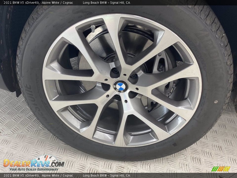 2021 BMW X5 sDrive40i Alpine White / Cognac Photo #14