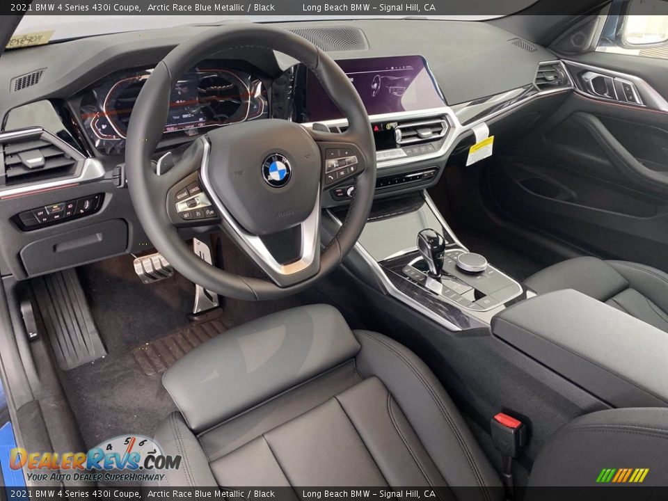 Black Interior - 2021 BMW 4 Series 430i Coupe Photo #2