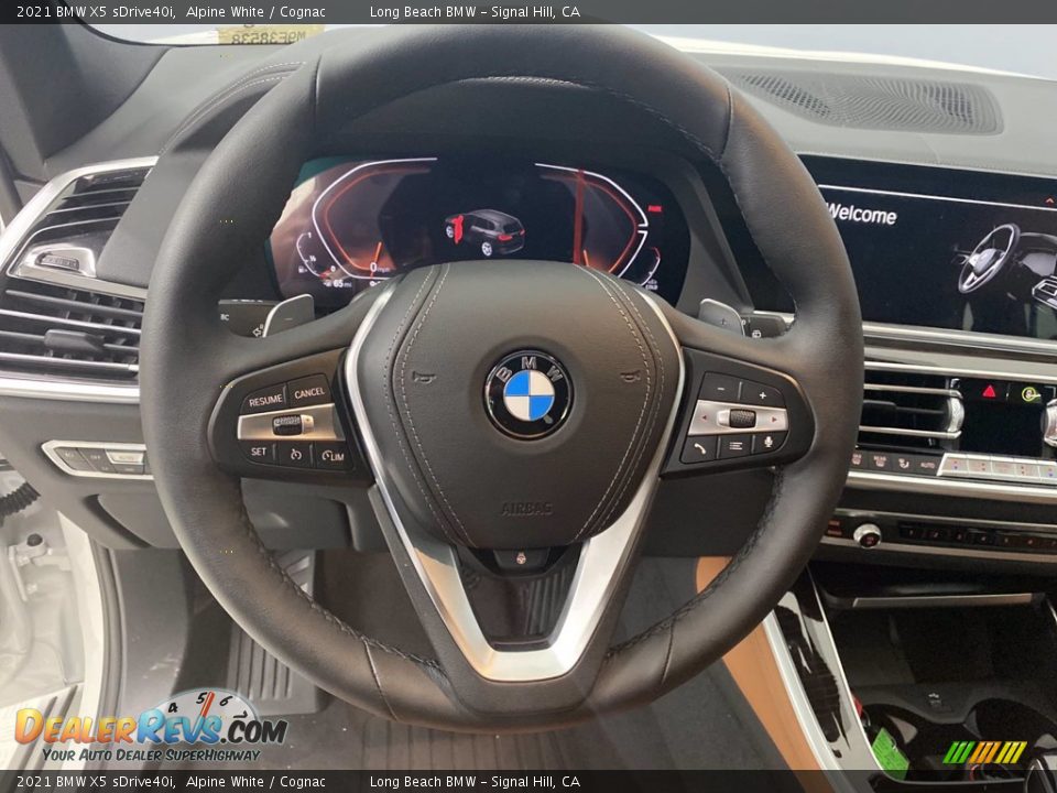 2021 BMW X5 sDrive40i Alpine White / Cognac Photo #19