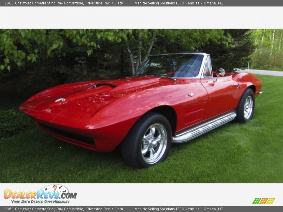 1963 Chevrolet Corvette Sting Ray Convertible Riverside Red / Black Photo #1