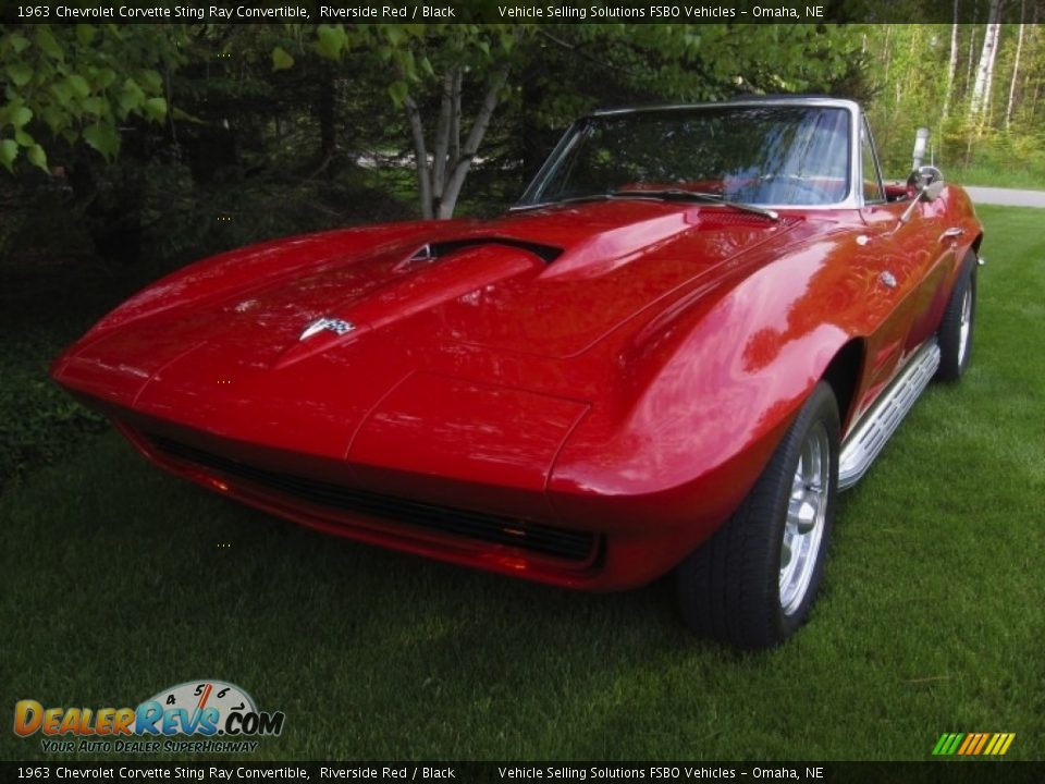 1963 Chevrolet Corvette Sting Ray Convertible Riverside Red / Black Photo #4