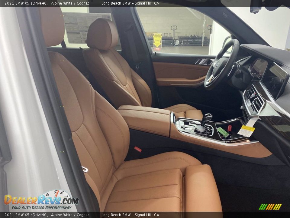 2021 BMW X5 sDrive40i Alpine White / Cognac Photo #30