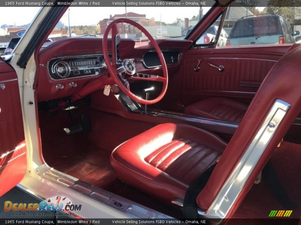 Red Interior - 1965 Ford Mustang Coupe Photo #2