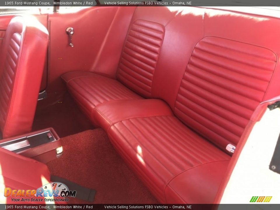 Rear Seat of 1965 Ford Mustang Coupe Photo #4