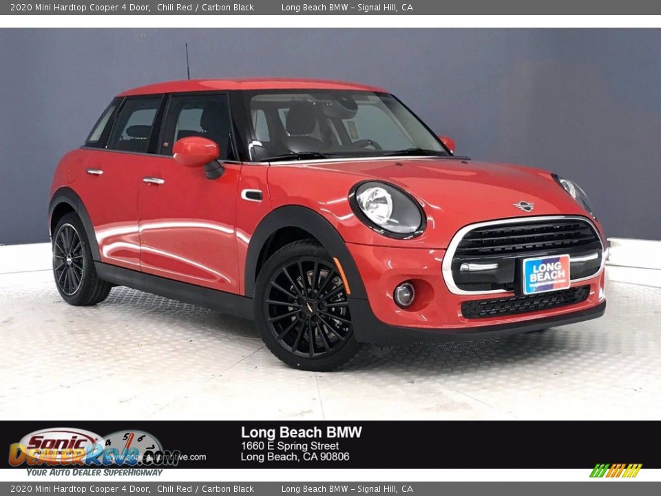 2020 Mini Hardtop Cooper 4 Door Chili Red / Carbon Black Photo #1