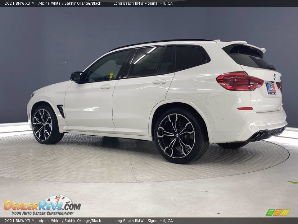 2021 BMW X3 M Alpine White / Sakhir Orange/Black Photo #9