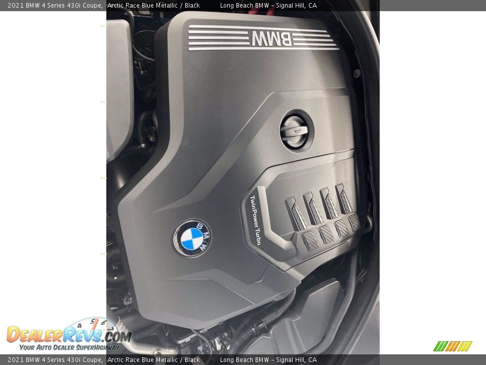 2021 BMW 4 Series 430i Coupe Arctic Race Blue Metallic / Black Photo #29