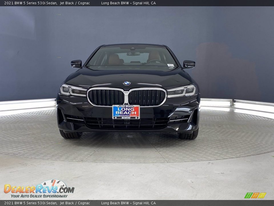 2021 BMW 5 Series 530i Sedan Jet Black / Cognac Photo #2