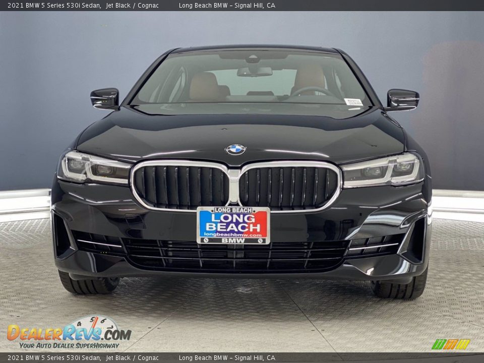 2021 BMW 5 Series 530i Sedan Jet Black / Cognac Photo #3