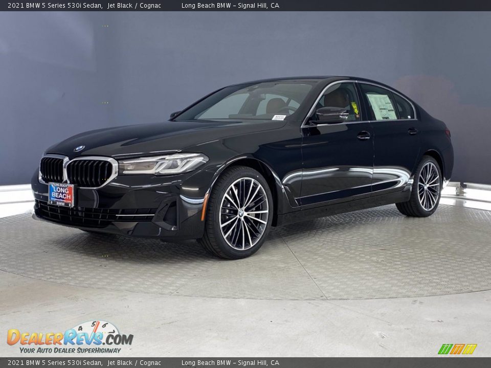 2021 BMW 5 Series 530i Sedan Jet Black / Cognac Photo #4