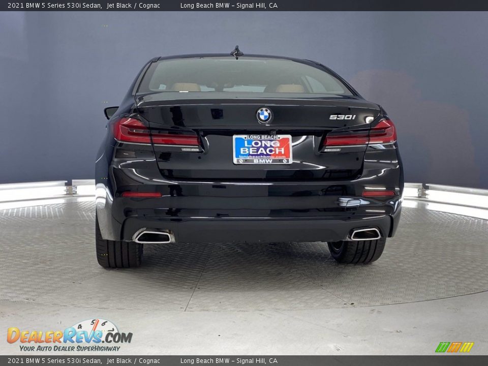 2021 BMW 5 Series 530i Sedan Jet Black / Cognac Photo #7