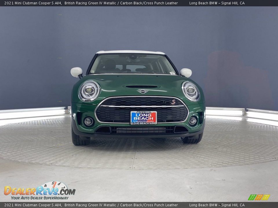 2021 Mini Clubman Cooper S All4 British Racing Green IV Metallic / Carbon Black/Cross Punch Leather Photo #3